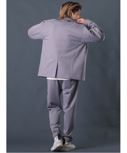 REGIEVO（レジエボ）の「Wブレストビッグシルエットジャケット（テーラードジャケット・メンズ・ベージュ/グレー・MEDIUM/LARGE/X-LARGE）」の14枚目の写真