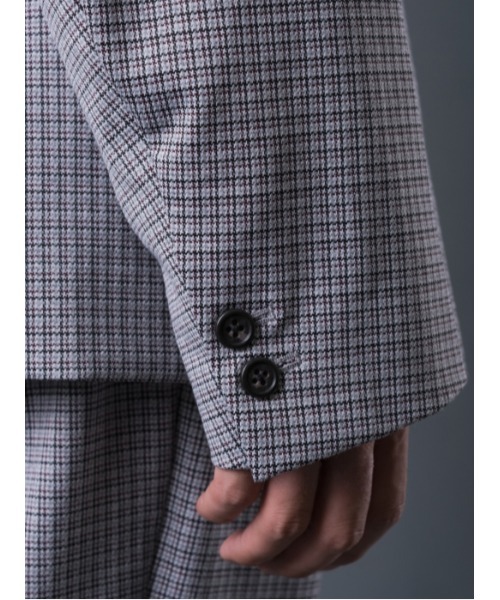 REGIEVO（レジエボ）の「Wブレストビッグシルエットジャケット（テーラードジャケット・メンズ・ベージュ/グレー・MEDIUM/LARGE/X-LARGE）」の18枚目の写真
