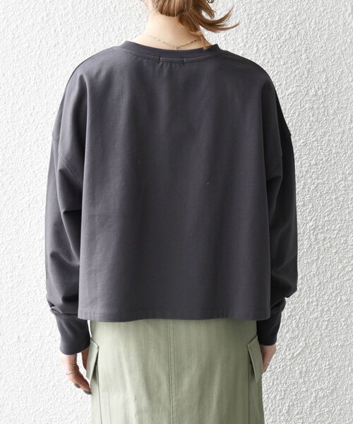 SHIPS any:〈洗濯機可能〉インレイ ロングスリーブ コンパクト プル