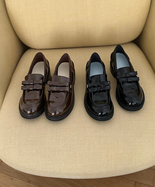 LE TALON（ルタロン）の「《WEB限定》Le decore / ル デコレ lady ribbon ローファー（ローファー・レディース・ブラックミックス/ブラウン・24.5cm/24cm/23.5cm/23cm/22.5cm）」の9枚目の写真