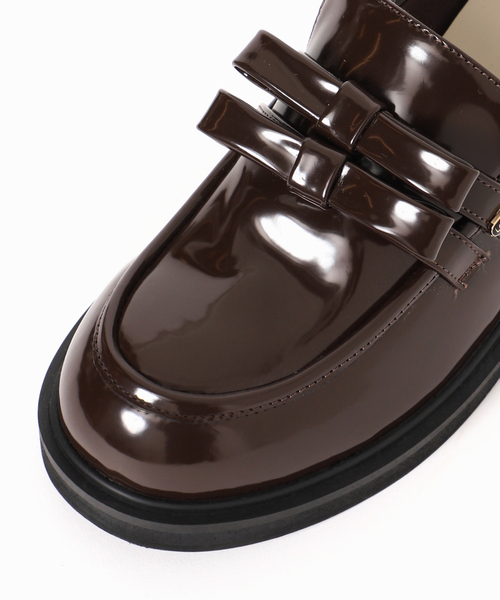 LE TALON（ルタロン）の「《WEB限定》Le decore / ル デコレ lady ribbon ローファー（ローファー・レディース・ブラックミックス/ブラウン・24.5cm/24cm/23.5cm/23cm/22.5cm）」の6枚目の写真
