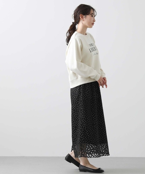 Gready Brilliant(グレディブリリアン)の「LU花刺繍タイトスカート(スカート・レディース・ブラック/オフホワイト・38)」の13枚目の写真