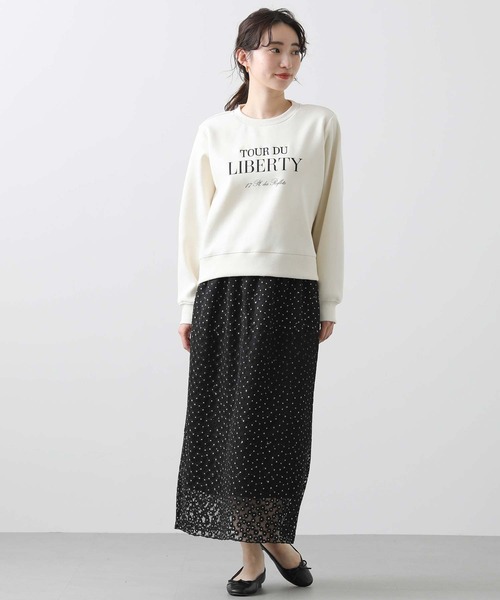 Gready Brilliant(グレディブリリアン)の「LU花刺繍タイトスカート(スカート・レディース・ブラック/オフホワイト・38)」の15枚目の写真