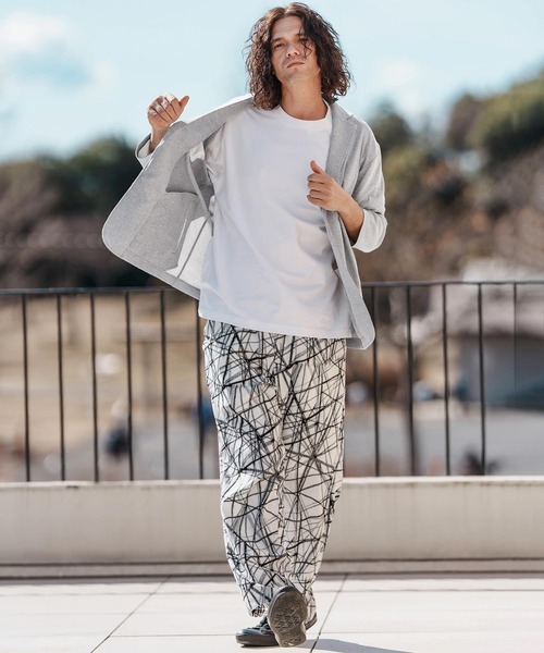 CAMBIO（カンビオ）の「mj10579-針立ニット7分袖テーラードジャケット（テーラードジャケット・メンズ・ブラック/杢グレー・M/L/XL）」の7枚目の写真