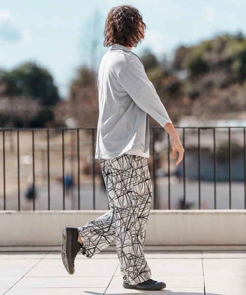 CAMBIO（カンビオ）の「mj10579-針立ニット7分袖テーラードジャケット（テーラードジャケット・メンズ・ブラック/杢グレー・M/L/XL）」の9枚目の写真