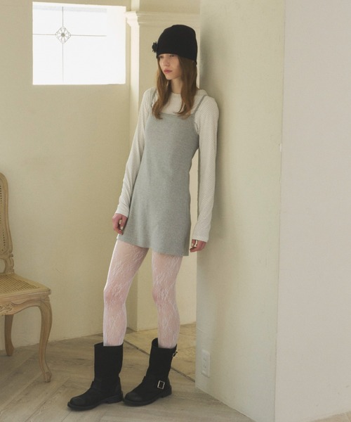 GIUNON(ジウノン)の「mini dot long t-shirt / ミニドットロンT(Tシャツ/カットソー・レディース・ホワイト/ブラック/グレー・FREE)」の19枚目の写真