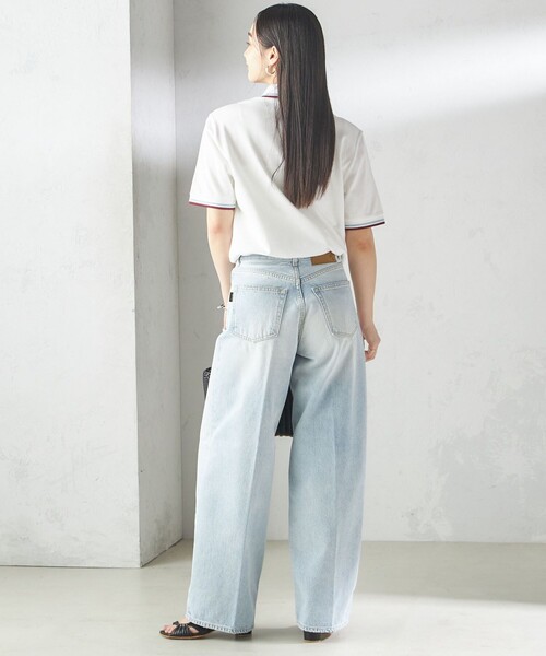 FRED PERRY(フレッドペリー)の「FRED PERRY:M12 TWIN TIPPED SHIRT(ポロシャツ・レディース・ホワイト/ブラック・ONE SIZE)」の6枚目の写真