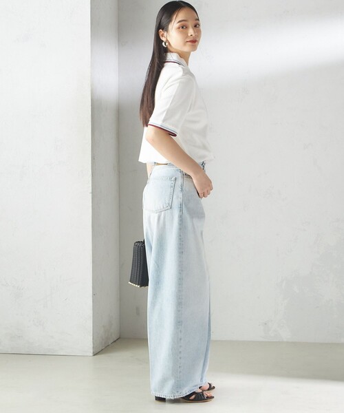 FRED PERRY(フレッドペリー)の「FRED PERRY:M12 TWIN TIPPED SHIRT(ポロシャツ・レディース・ホワイト/ブラック・ONE SIZE)」の7枚目の写真