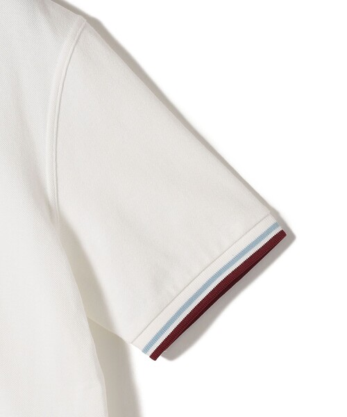 FRED PERRY(フレッドペリー)の「FRED PERRY:M12 TWIN TIPPED SHIRT(ポロシャツ・レディース・ホワイト/ブラック・ONE SIZE)」の22枚目の写真