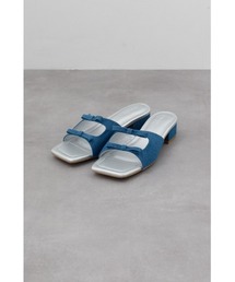 AZUL by moussy | ダブルリボンスクエアトゥサンダル(サンダル)