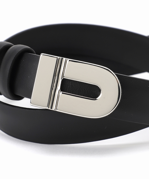 AP STUDIO（エーピーストゥディオ）の「【TEURN STUDIOS/ターンスタジオ】Signature monogram leather（ベルト・レディース・ブラック・FREE）」の4枚目の写真