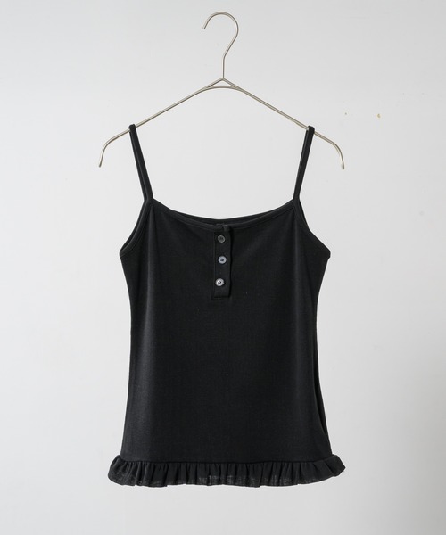 FEKETE（フェケテ）の「FRILL CAMISOLE  / フリルキャミソール（キャミソール・レディース・アイボリー/ブラック・FREE）」の14枚目の写真