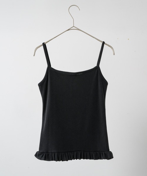 FEKETE（フェケテ）の「FRILL CAMISOLE  / フリルキャミソール（キャミソール・レディース・アイボリー/ブラック・FREE）」の15枚目の写真