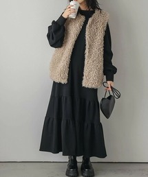 Dream garden（ドリームガーデン）の「ティアードスウェットロングワンピース（ワンピース）」