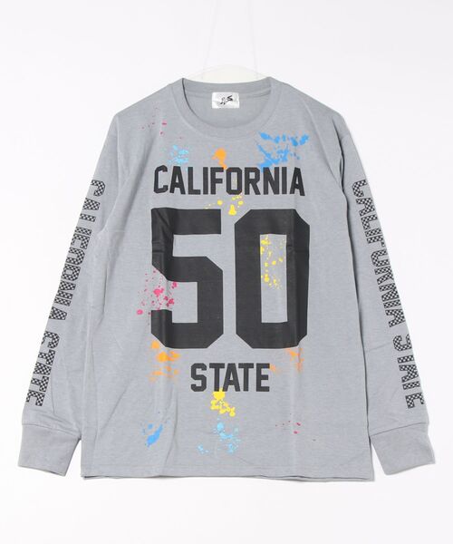【STONE 】ロゴ プリント 長袖 Tシャツ 関税送料込 セール】【RS】【ロゴプリント】長袖T（Tシャツ/カットソー