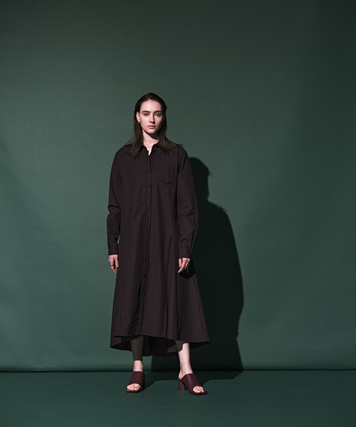 CIEL'AIR（シエルエアー）の「Ladder Race Shirt Dress（シャツワンピース・レディース・アイボリー/ブラック・MEDIUM/LARGE）」の22枚目の写真
