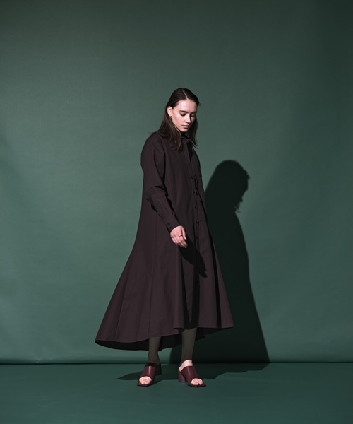 CIEL'AIR（シエルエアー）の「Ladder Race Shirt Dress（シャツワンピース・レディース・アイボリー/ブラック・MEDIUM/LARGE）」の21枚目の写真