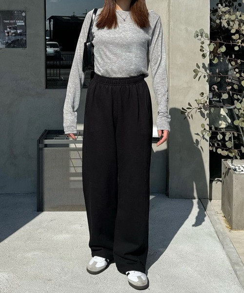 LE MORE(リモア)の「スラブシアートップス(Tシャツ/カットソー・レディース・グレー/ブラック/ホワイト/イエロー・FREE)」の11枚目の写真