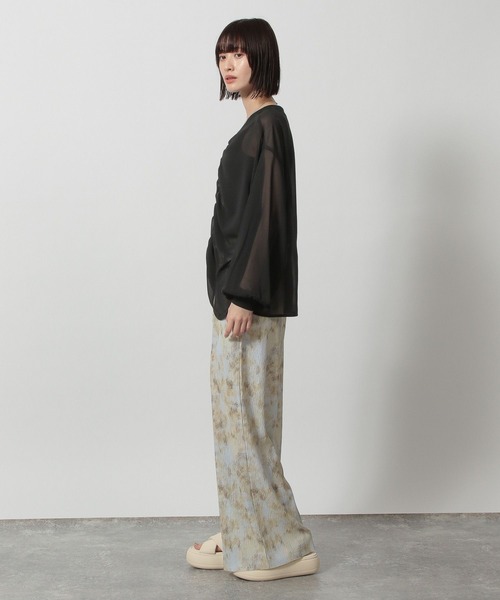 LAKOLE（ラコレ）の「2WAYシアードロストプルオーバー / 322603（シャツ/ブラウス・レディース・ミント/ブラック/アイボリー/グレー・FREE）」の16枚目の写真