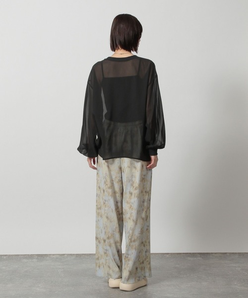 LAKOLE（ラコレ）の「2WAYシアードロストプルオーバー / 322603（シャツ/ブラウス・レディース・ミント/ブラック/アイボリー/グレー・FREE）」の18枚目の写真