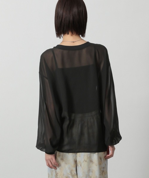 LAKOLE（ラコレ）の「2WAYシアードロストプルオーバー / 322603（シャツ/ブラウス・レディース・ミント/ブラック/アイボリー/グレー・FREE）」の20枚目の写真