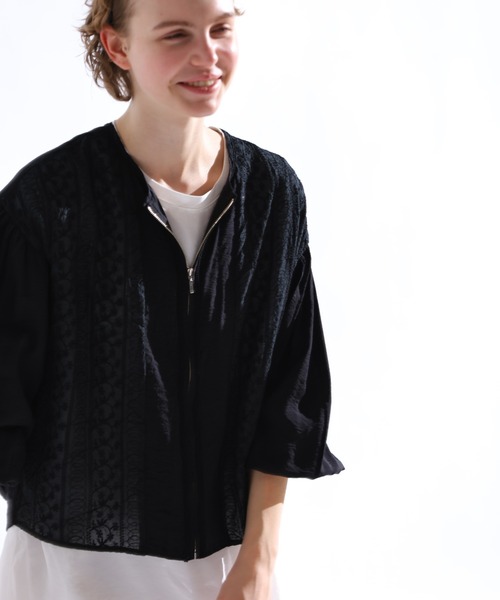 新品 KELEN ケレン レース切替デザイン ブルゾン PARMO アウター b apartment｜「KELEN / ケレン」 レース切替デザインブルゾン