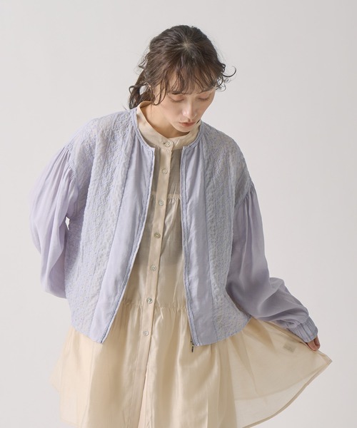Kelen(ケレン)の「「KELEN / ケレン」 レース切替デザインブルゾン PARMO(ブルゾン・レディース・ブラック/ホワイト・S/M)」の13枚目の写真