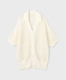 メッシュスキッパーニットカーディガン