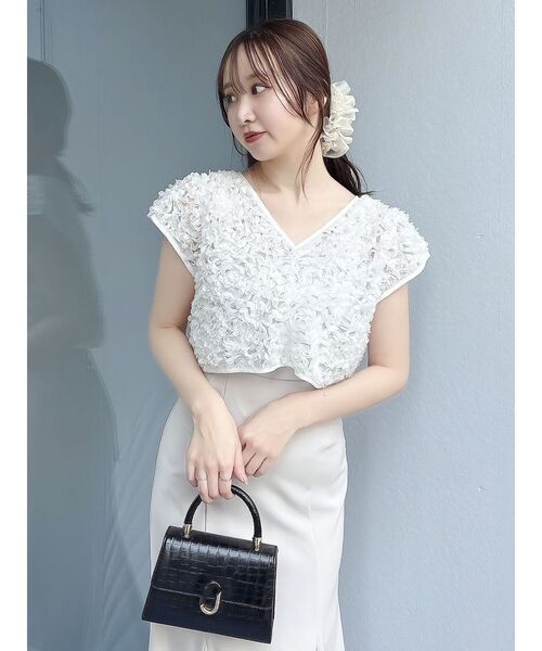 dazzlin(ダズリン)の「チュールトップスセットドレス(ドレス・レディース・ピンク/チャコールグレー/イエロー・SMALL/MEDIUM)」の17枚目の写真