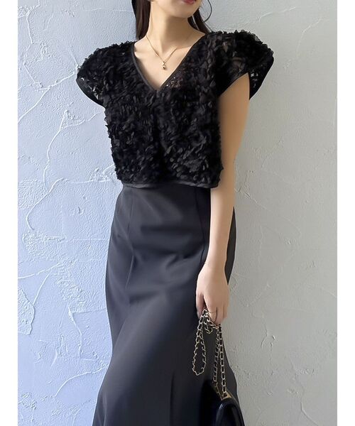 dazzlin(ダズリン)の「チュールトップスセットドレス(ドレス・レディース・ピンク/チャコールグレー/イエロー・SMALL/MEDIUM)」の19枚目の写真