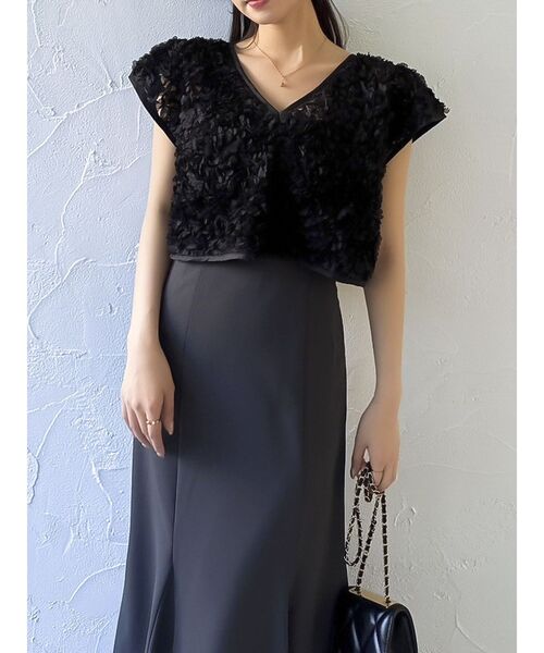 dazzlin(ダズリン)の「チュールトップスセットドレス(ドレス・レディース・ピンク/チャコールグレー/イエロー・SMALL/MEDIUM)」の20枚目の写真