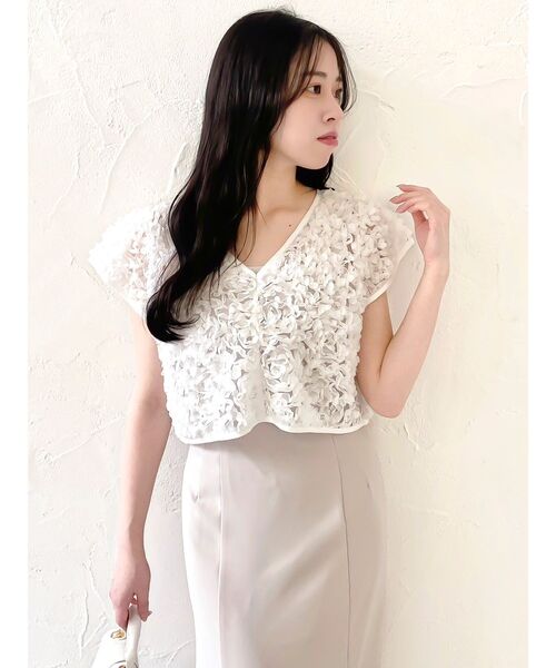 dazzlin(ダズリン)の「チュールトップスセットドレス(ドレス・レディース・ピンク/チャコールグレー/イエロー・SMALL/MEDIUM)」の5枚目の写真