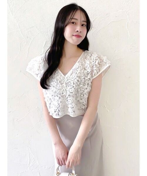 dazzlin(ダズリン)の「チュールトップスセットドレス(ドレス・レディース・ピンク/チャコールグレー/イエロー・SMALL/MEDIUM)」の6枚目の写真