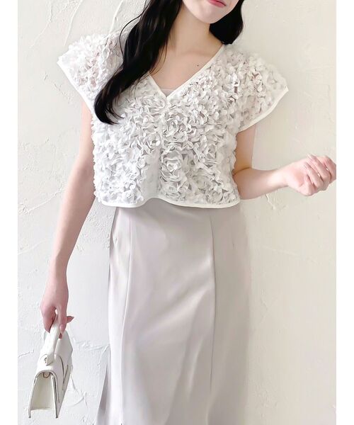 dazzlin(ダズリン)の「チュールトップスセットドレス(ドレス・レディース・ピンク/チャコールグレー/イエロー・SMALL/MEDIUM)」の7枚目の写真