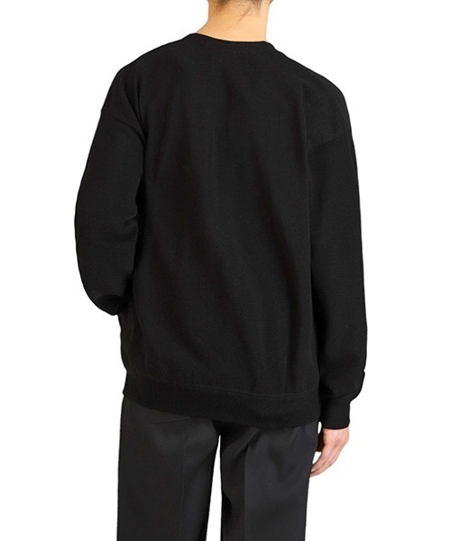 crepuscule（クレプスキュール）の「crepuscule / クレプスキュール：別注 Extra Light Moss Stitch Cardigan：ONLYARK-2-2515[COR]（カーディガン/ボレロ・メンズ・ブラック・3/2/1）」の13枚目の写真