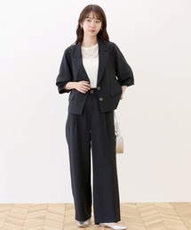 Aletta vita（アレッタビータ）の「杢調ツイルランタンジャケットセットアップ（セットアップ）」