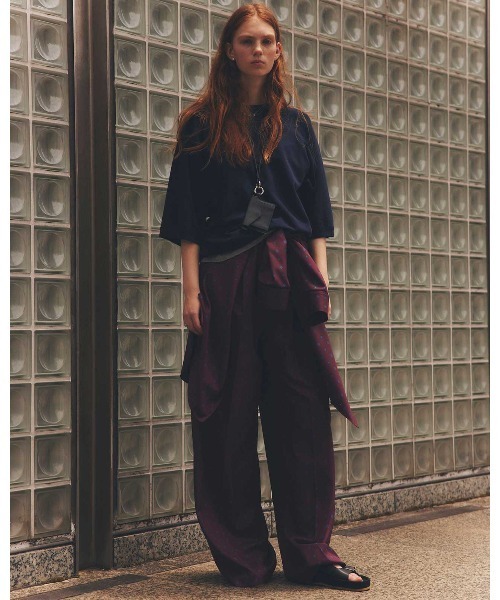 THE SHINZONE（ザ　シンゾーン）の「THE SHINZONE CARPET PATTERNED PYJAMA SHIRT 25SMSBL15（シャツ/ブラウス・レディース・バーガンディー・FREE）」の2枚目の写真