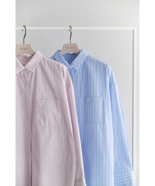 Herlipto ★ Have It All Stripe Shirt Herlipto♡ Armace Stripe Shirt Romper - メルカリ
