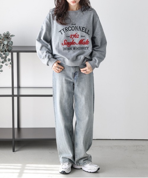 La-gemme(ラジェム)の「刺繍ロゴスウェット(スウェット・レディース・グレー/ホワイト/ネイビー・フリー)」の22枚目の写真