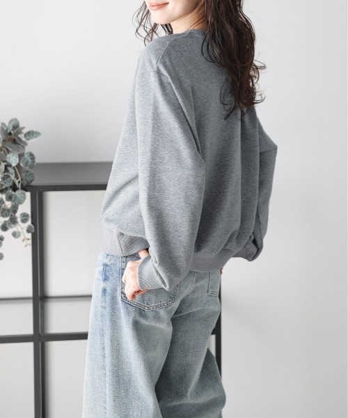La-gemme(ラジェム)の「刺繍ロゴスウェット(スウェット・レディース・グレー/ホワイト/ネイビー・フリー)」の21枚目の写真