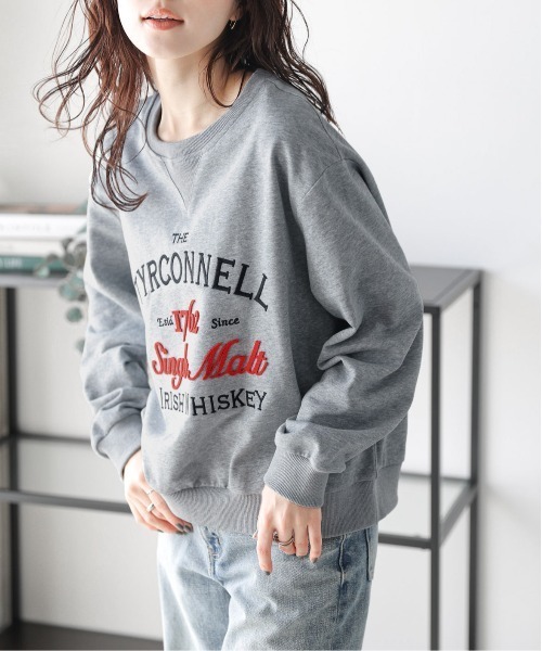 La-gemme(ラジェム)の「刺繍ロゴスウェット(スウェット・レディース・グレー/ホワイト/ネイビー・フリー)」の19枚目の写真