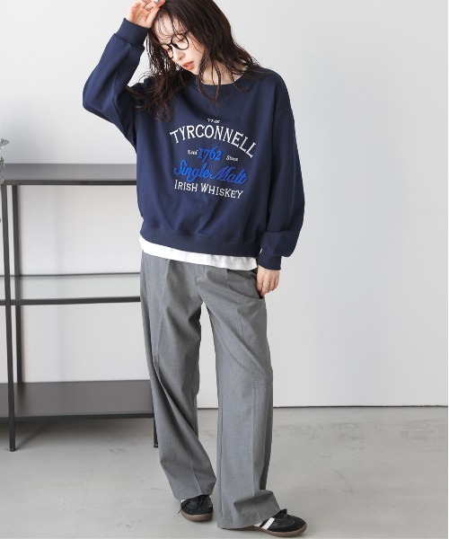 La-gemme(ラジェム)の「刺繍ロゴスウェット(スウェット・レディース・グレー/ホワイト/ネイビー・フリー)」の18枚目の写真