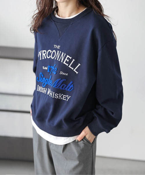 La-gemme(ラジェム)の「刺繍ロゴスウェット(スウェット・レディース・グレー/ホワイト/ネイビー・フリー)」の15枚目の写真