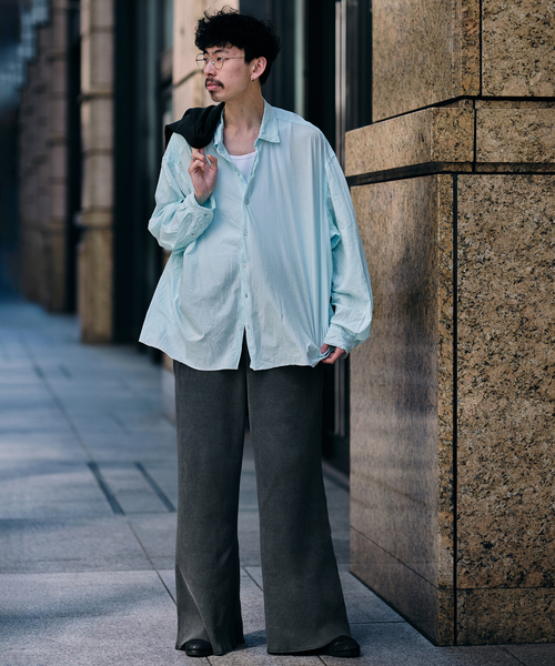 KANEMASA PHIL.(カネマサフィル)の「Kanemasa Phil. (カネマサ フィル) 別注 46ゲージ Artisan L/S Shirts(シャツ/ブラウス・メンズ・パープル/スカイブルー・MEDIUM/LARGE)」の3枚目の写真