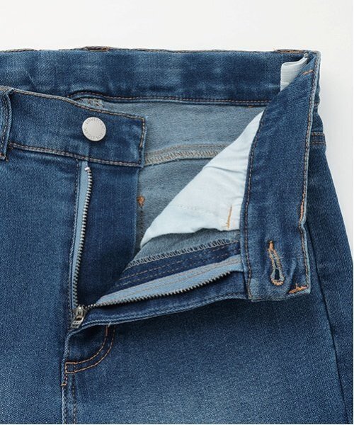 LOVETOXIC（ラブトキシック）の「【ベーシック】デニム・ツイルフレアパンツ（デニムパンツ・キッズ・ブルー/ブラック・L:160cm/M:150cm/130cm/S:140cm）」の7枚目の写真