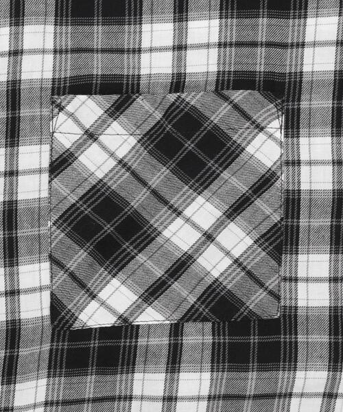 WEGO（ウィゴー）の「WEGO/【25年春夏新作】チェックショートシャツ（シャツ/ブラウス・レディース・ブラック/アイボリー・FREE）」の19枚目の写真