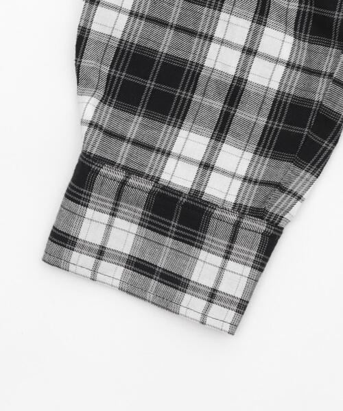 WEGO（ウィゴー）の「WEGO/【25年春夏新作】チェックショートシャツ（シャツ/ブラウス・レディース・ブラック/アイボリー・FREE）」の20枚目の写真