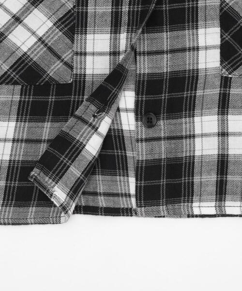WEGO（ウィゴー）の「WEGO/【25年春夏新作】チェックショートシャツ（シャツ/ブラウス・レディース・ブラック/アイボリー・FREE）」の21枚目の写真