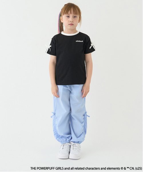 minimal（ミニマル）の「【防汚加工】【パワーパフ ガールズ】短丈Tシャツ（Tシャツ/カットソー・キッズ・ターコイズブルー/ライム/ピンク/ブラック・120cm/110cm/100cm/130cm/140cm）」の8枚目の写真