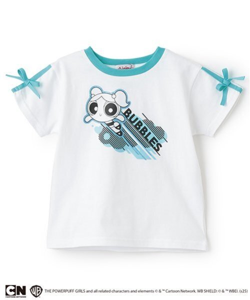 minimal（ミニマル）の「【防汚加工】【パワーパフ ガールズ】短丈Tシャツ（Tシャツ/カットソー・キッズ・ターコイズブルー/ライム/ピンク/ブラック・120cm/110cm/100cm/130cm/140cm）」の10枚目の写真